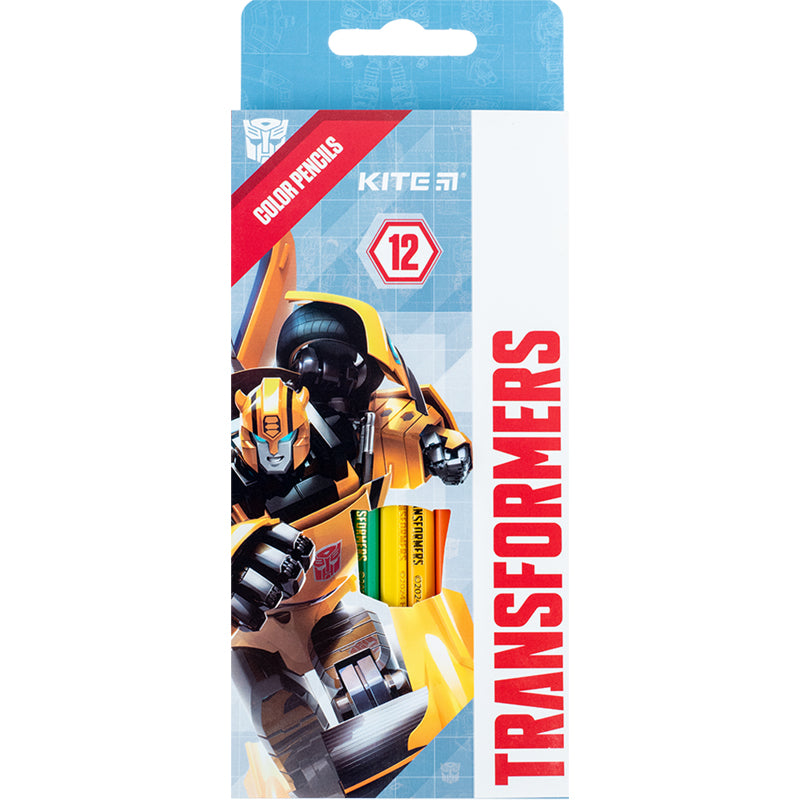 Олівці кольорові Kite Transformers TF24-051, 12 шт.