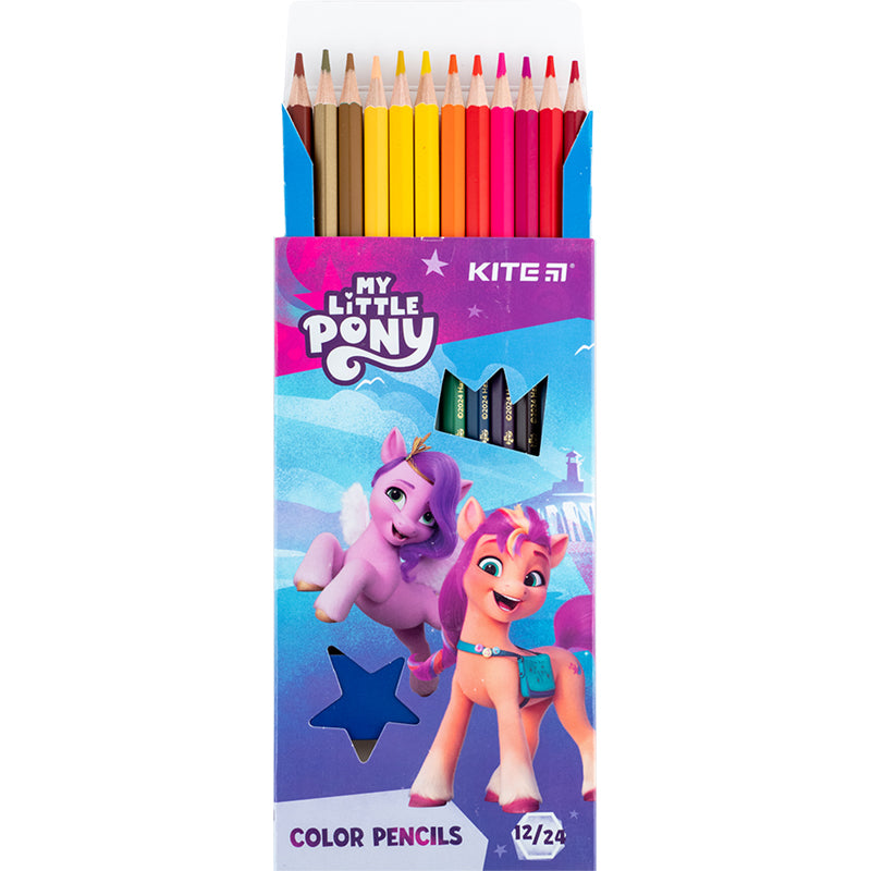 Карандаши цветные двусторонние Kite My Little Pony LP24-054, 12 шт.