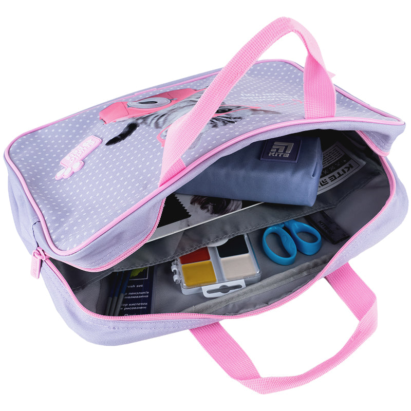 Шкільна текстильна сумка Kite Studio Pets SP24-589, 1 відділення, A4