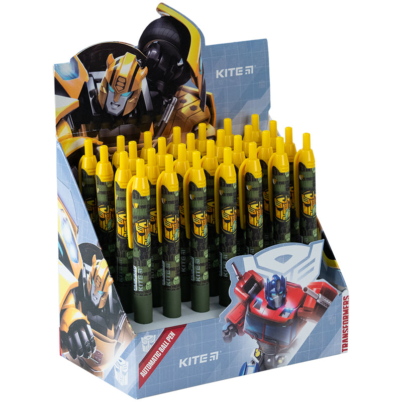 Ручка кулькова автоматична Kite Transformers TF24-039, синя
