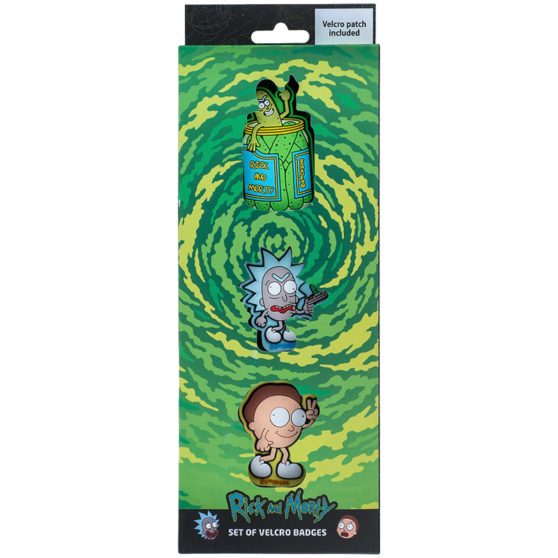 Набор бейджей на липучке Kite Rick and Morty RM24-3012, 3 шт.