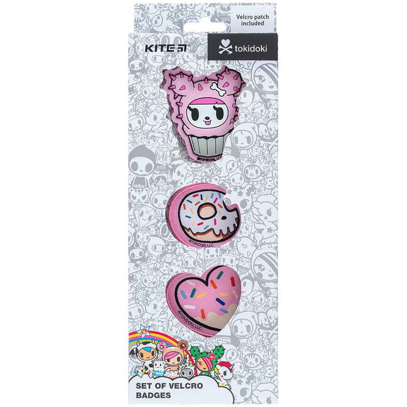 Набор бейджей на липучке Kite tokidoki TK24-3012-2, 3 шт.