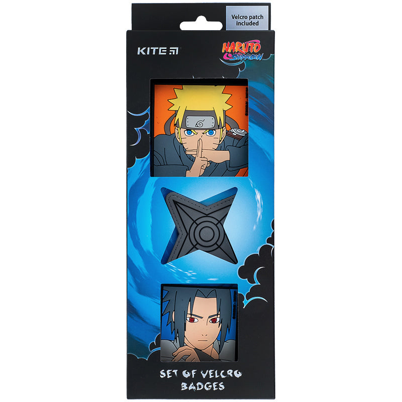 Набор бейджей на липучке Kite Naruto NR24-3012-1, 3 шт.