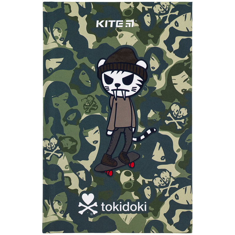 Книга записна Kite tokidoki TK24-199-2, тверда обкладинка, А6, 80 аркушів, клітинка
