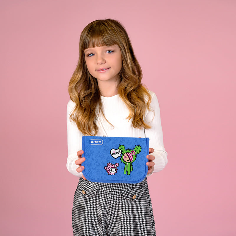 Пенал без наполнения Kite tokidoki TK24-621, 1 отделение, 1 отворот