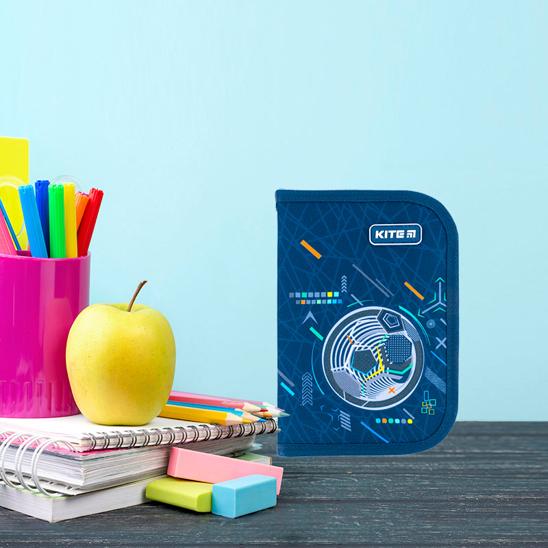 Пенал без наполнения Kite K24-621-8, 1 отделение, 1 отворот