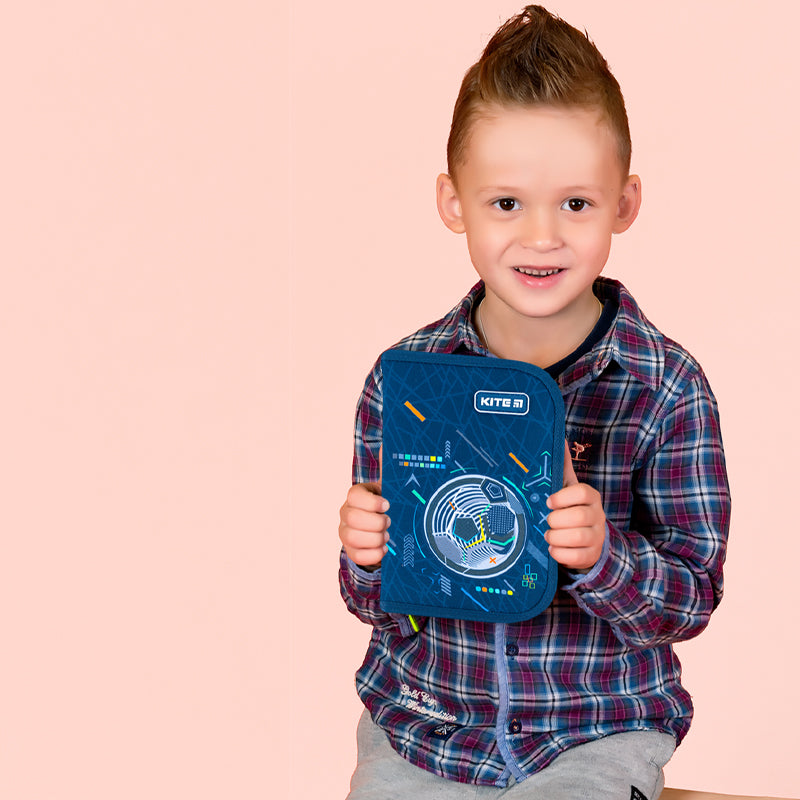 Пенал без наполнения Kite K24-621-8, 1 отделение, 1 отворот