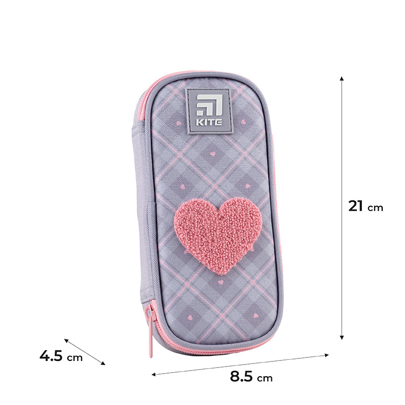 Пенал Kite Fluffy Heart K24-662-13