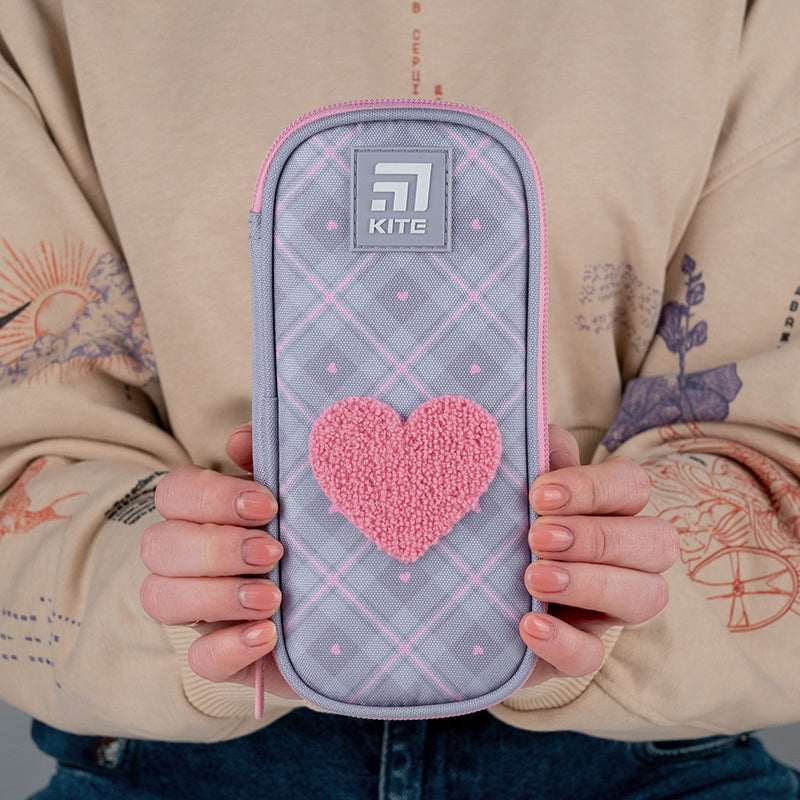 Пенал Kite Fluffy Heart K24-662-13