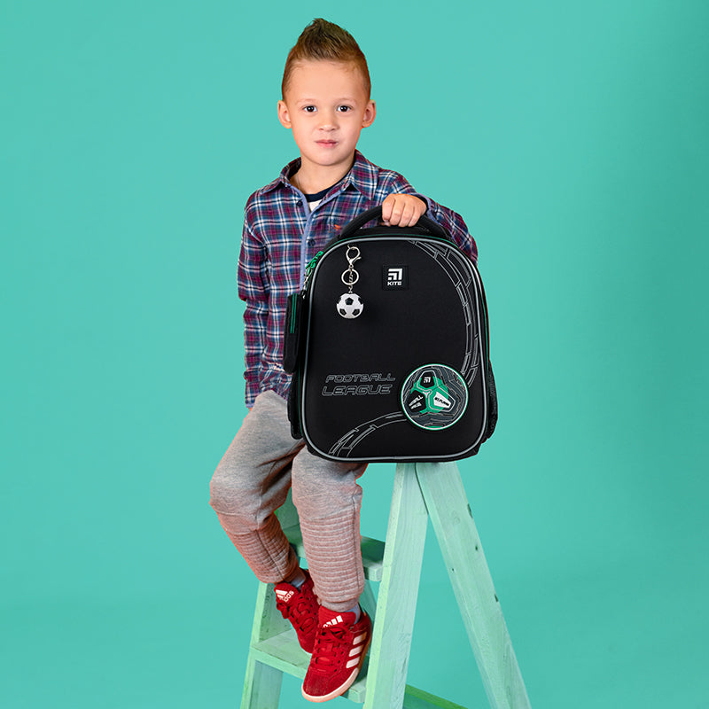 Рюкзак школьный каркасный Kite Education Football K24-555S-9