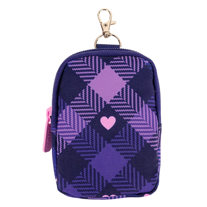 Школьный набор Kite Check and Hearts SET_K24-555S-1 (рюкзак, пенал, сумка)