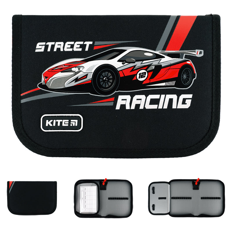 Шкільний набір Kite Racing SET_K24-555S-5 (рюкзак, пенал, сумка)