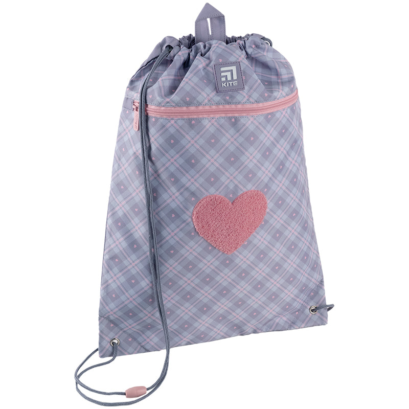 Школьный набор Kite Fluffy Heart SET_K24-724S-1 (рюкзак, пенал, сумка)