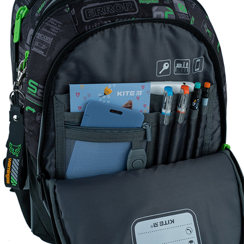 Школьный набор Kite Fox Rules SET_K24-700M-4 (рюкзак, пенал, сумка)