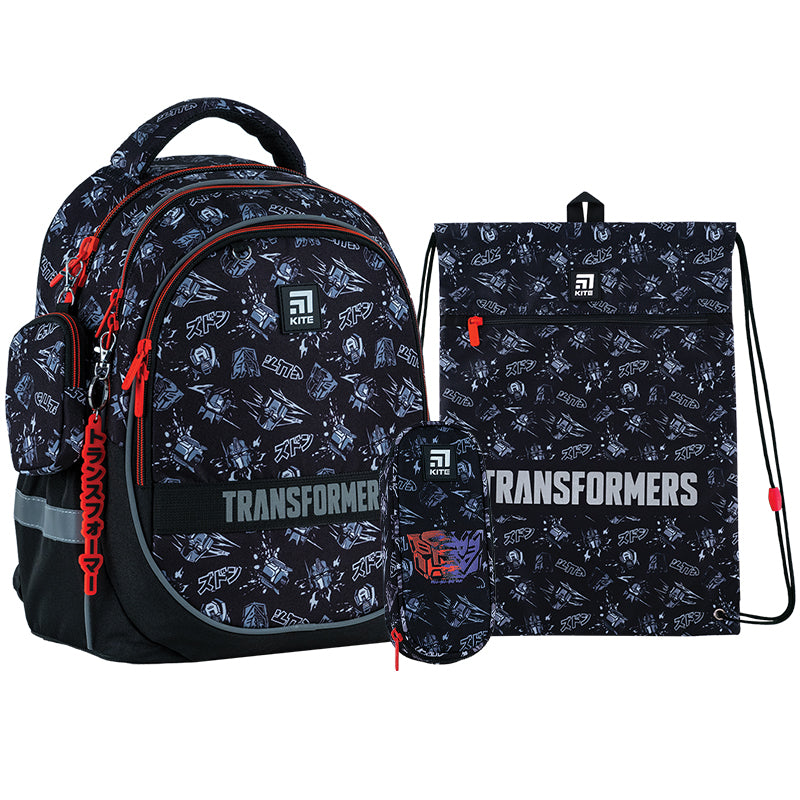 Школьный набор Kite Transformers SET_TF24-700M (рюкзак, пенал, сумка)
