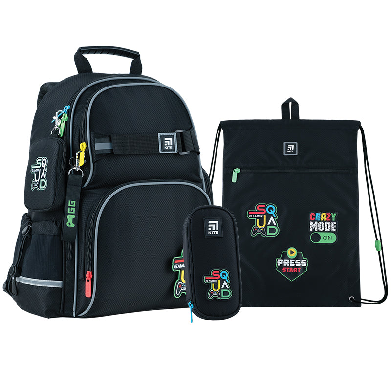 Шкільний набір Kite SQUAD SET_K24-702M-3 (рюкзак, пенал, сумка)
