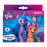 Крейда кольорова Kite Jumbo My Little Pony LP24-073, 6 кольорів Крейда кольорова Kite Jumbo My Little Pony LP24-073, 6 кольорів