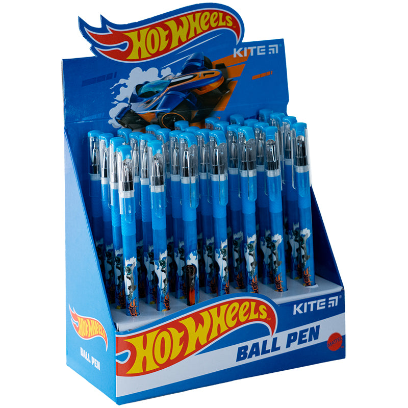 Ручка кулькова Kite Hot Wheels HW24-032, синя