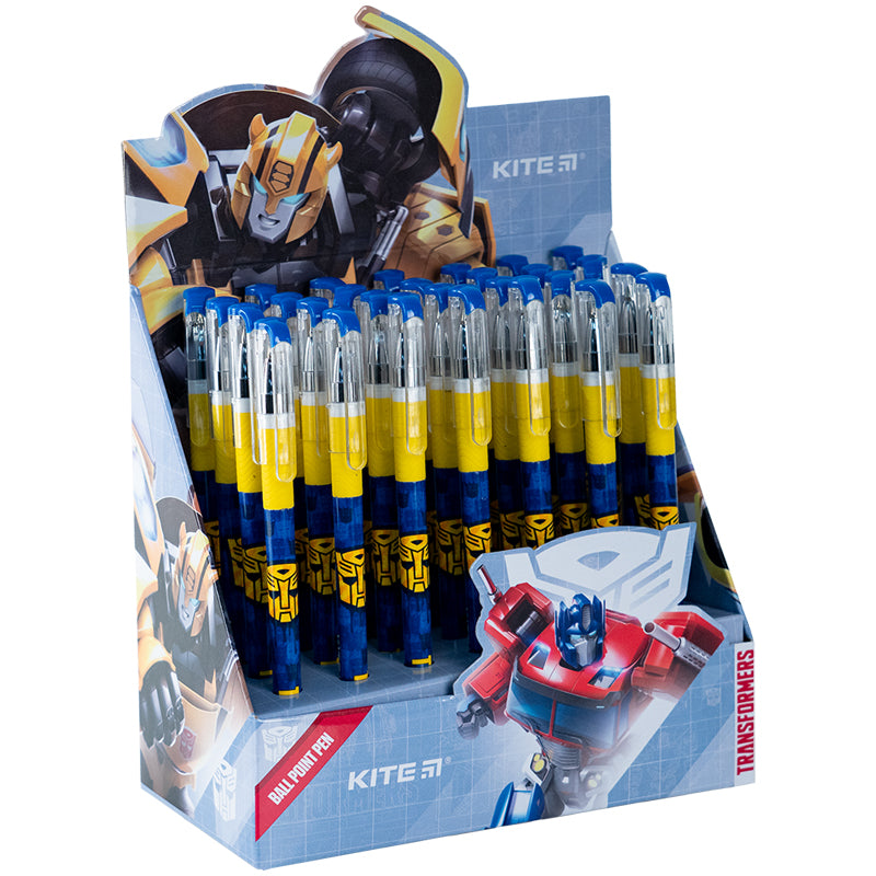 Ручка кулькова Kite Transformers TF24-032, синя