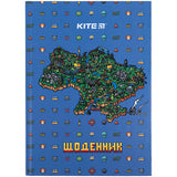 Щоденник шкільний Kite Map K24-262-4, тверда обкладинка Щоденник шкільний Kite Map K24-262-4, тверда обкладинка