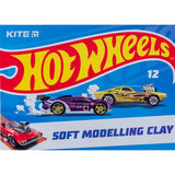 Пластилин восковой Kite Hot Wheels HW23-1086, 12 цветов, 240 г Пластилин восковой Kite Hot Wheels HW23-1086, 12 цветов, 240 г