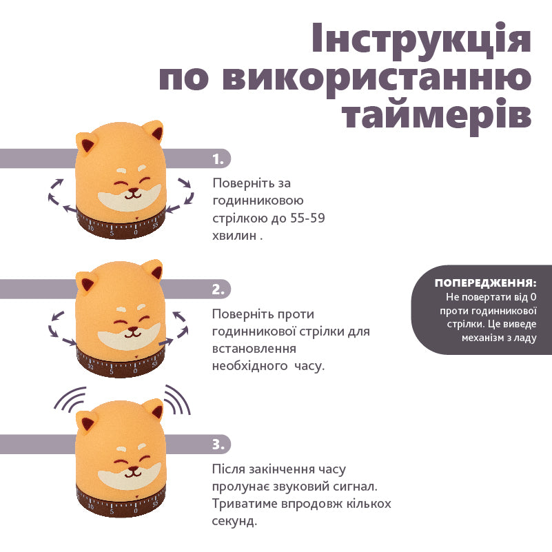 Таймер механічний Kite Fox K24-173-3