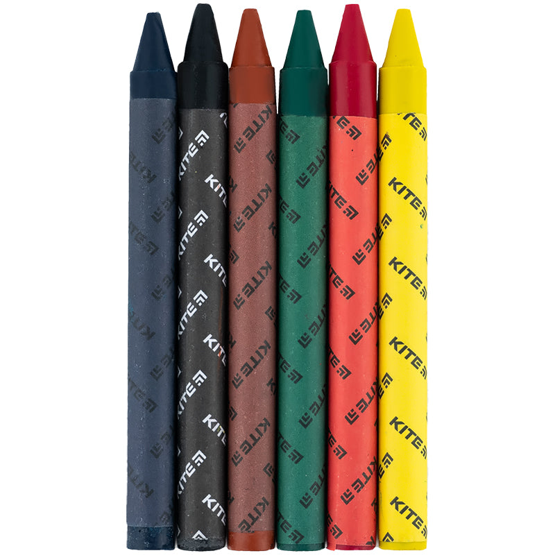 Крейда воскова Kite Classic K-1076, 6 кольорів