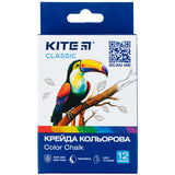 Крейда кольорова Kite Classic K-075, 12 штук Крейда кольорова Kite Classic K-075, 12 штук