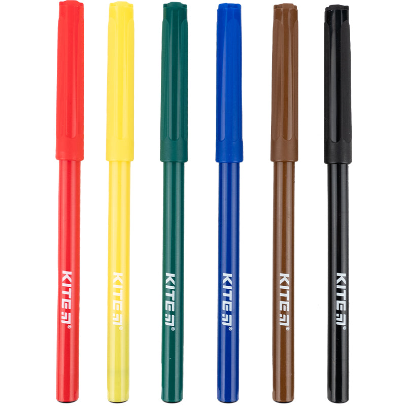 Фломастери Kite Classic K-446, 6 кольорів