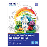 Картон цветной двусторонний Kite Classic K-255, А4 Картон цветной двусторонний Kite Classic K-255, А4