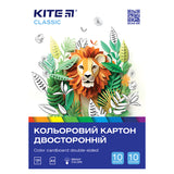 Картон кольоровий двосторонній Kite Classic K-289, А5, 10 аркушів Картон кольоровий двосторонній Kite Classic K-289, А5, 10 аркушів