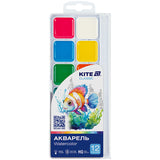 Фарби акварельні Kite Classic K-061, 12 кольорів Фарби акварельні Kite Classic K-061, 12 кольорів