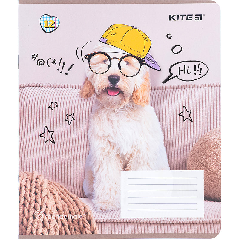 Зошит шкільний Kite Rachael Hale R24-232, 12 аркушів, клітинка