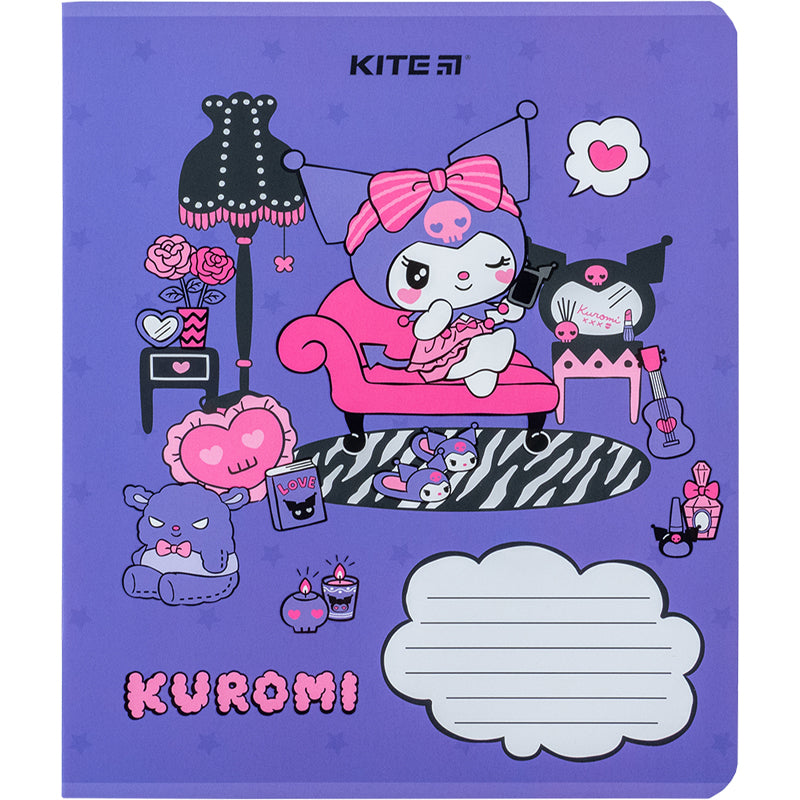 Зошит шкільний Kite Kuromi HK24-232-2, 12 аркушів, клітинка