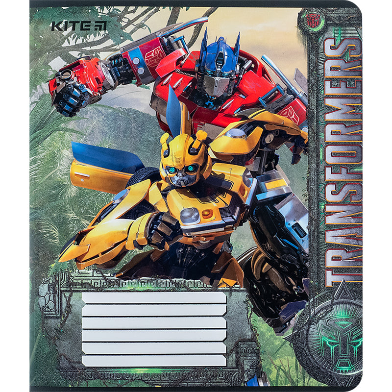 Тетрадь школьная Kite Transformers TF24-232, 12 листов, клетка