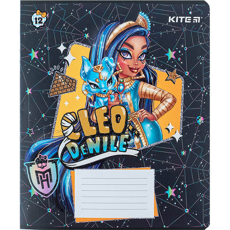 Зошит шкільний Kite Monster High MH24-232, 12 аркушів, клітинка