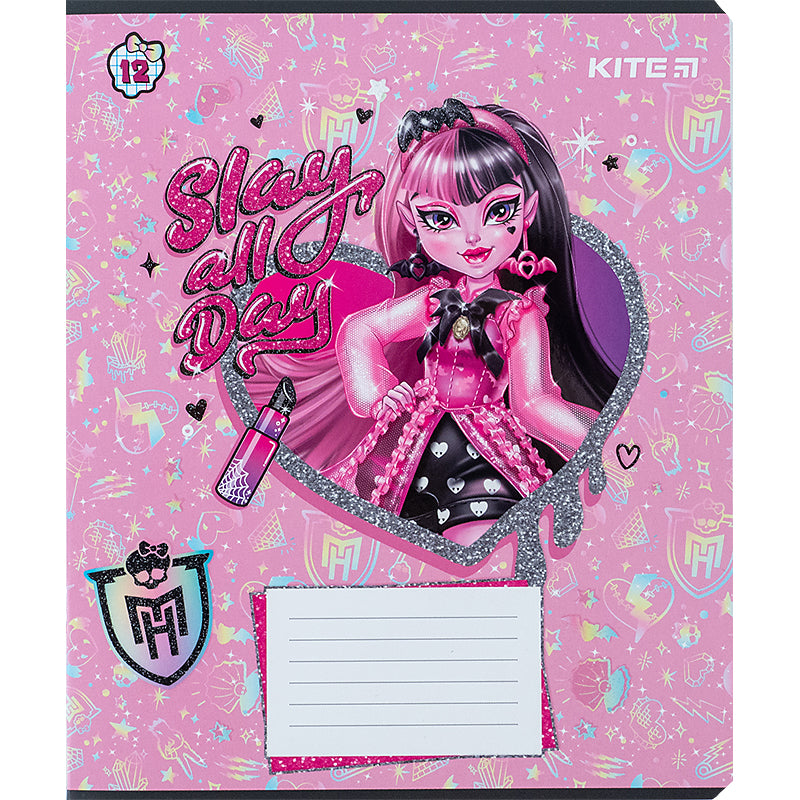 Зошит шкільний Kite Monster High MH24-232, 12 аркушів, клітинка