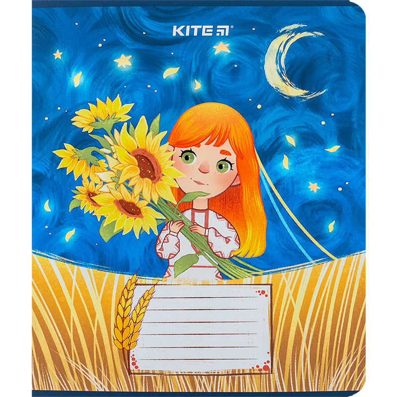 Тетрадь школьная Kite Красавицы K24-232-2, 12 листов, клетка