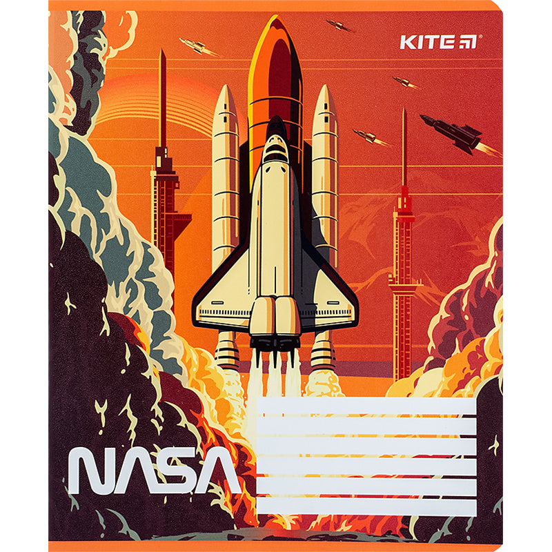 Тетрадь школьная Kite NASA NS24-234, 12 листов, в линию
