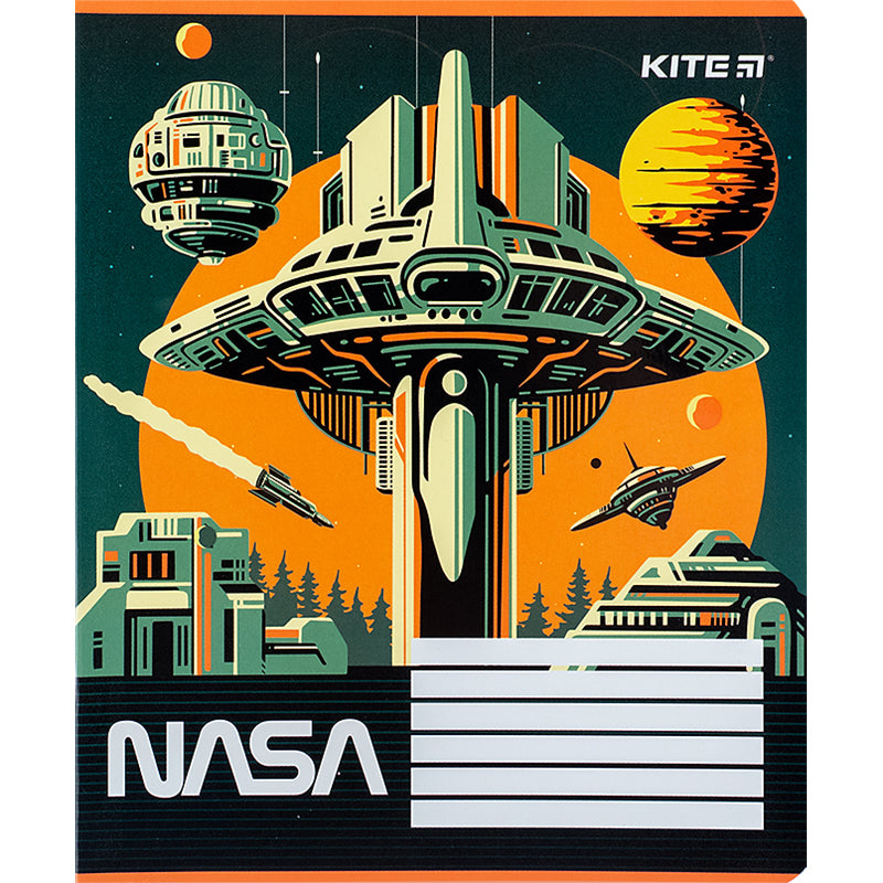 Тетрадь школьная Kite NASA NS24-234, 12 листов, в линию