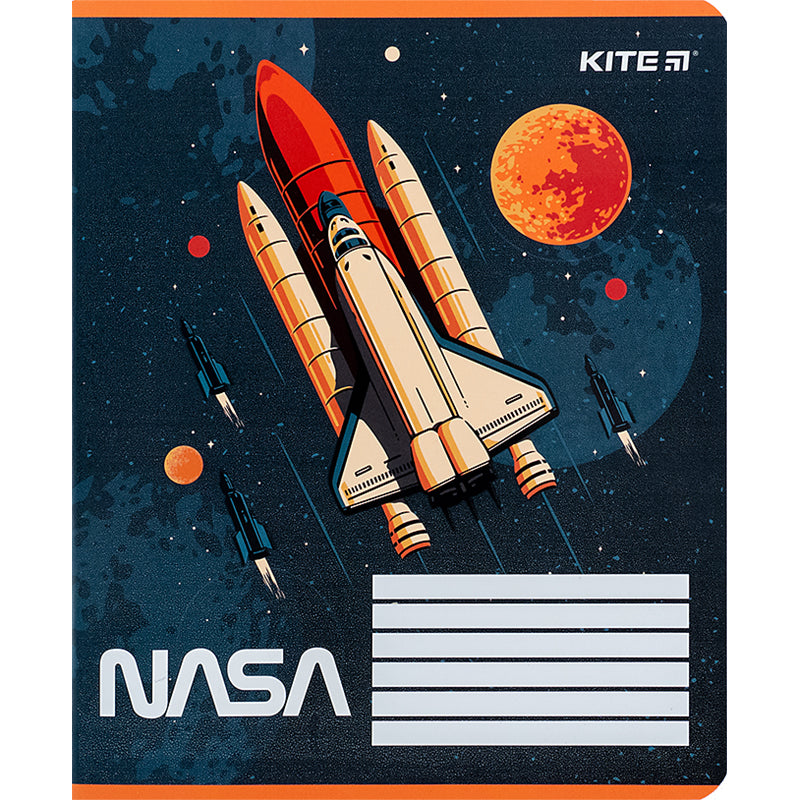 Тетрадь школьная Kite NASA NS24-234, 12 листов, в линию