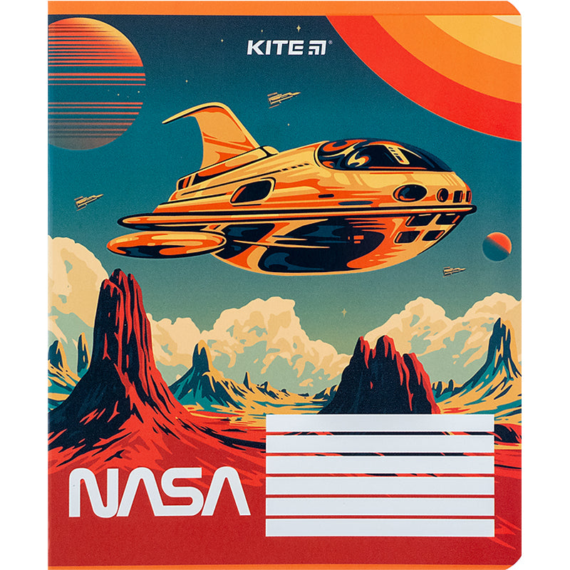 Тетрадь школьная Kite NASA NS24-234, 12 листов, в линию