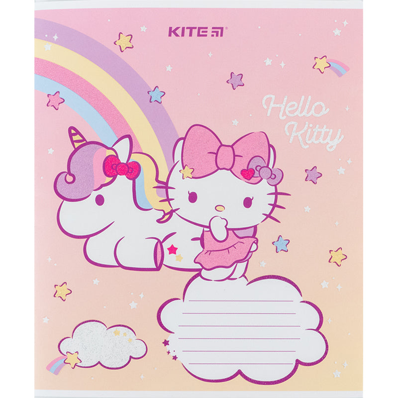 Тетрадь школьная Kite Hello Kitty HK24-235-1, 12 листов, в косую линию