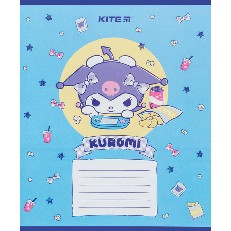 Зошит шкільний Kite Kuromi HK24-235-2, 12 аркушів, коса лінія