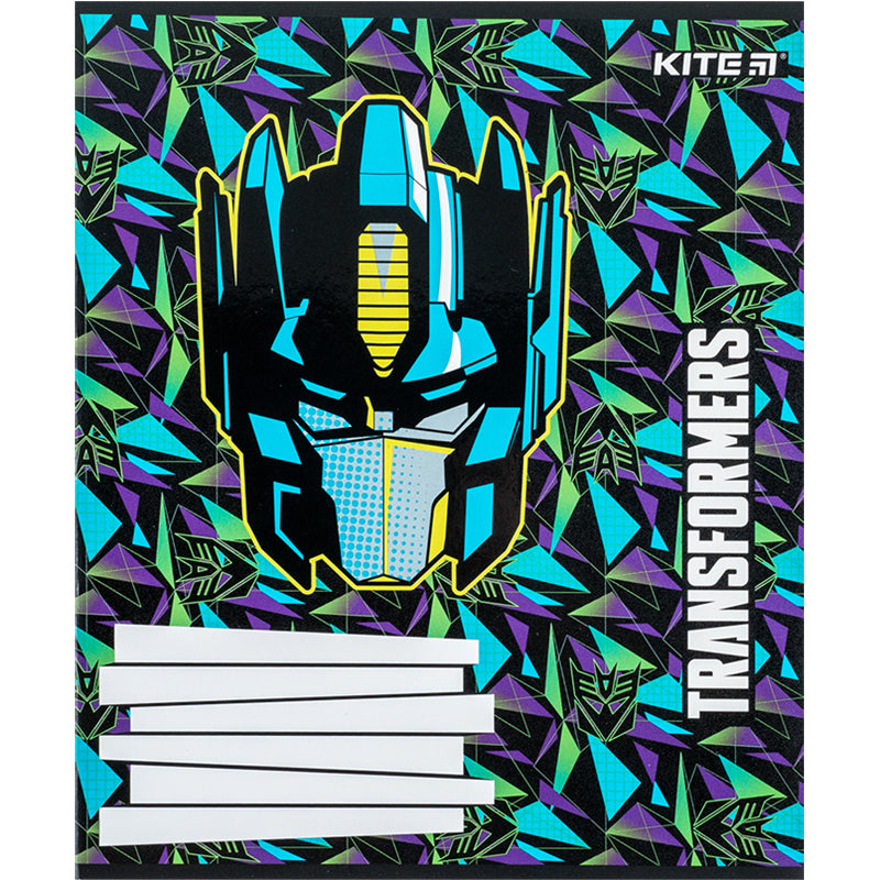 Тетрадь школьная Kite Transformers TF24-235, 12 листов, в косую линию