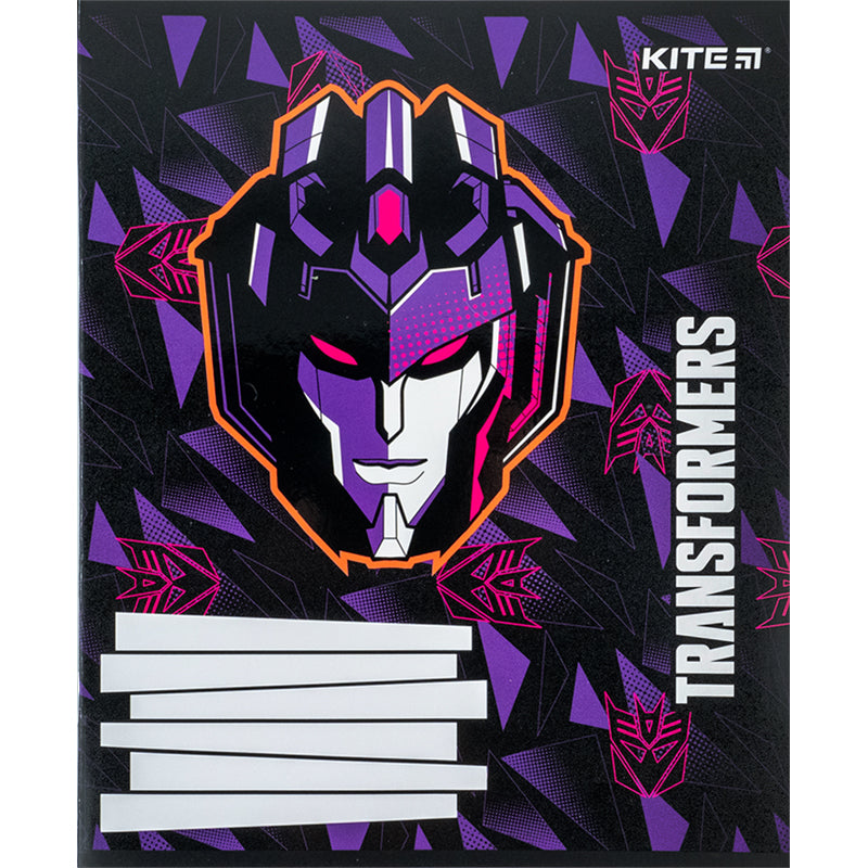 Тетрадь школьная Kite Transformers TF24-235, 12 листов, в косую линию