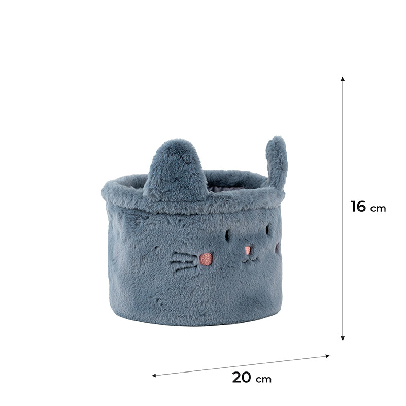Кошик для зберігання Kite Cute Cat K24-3100S-2, 20х16 см, плюшевий