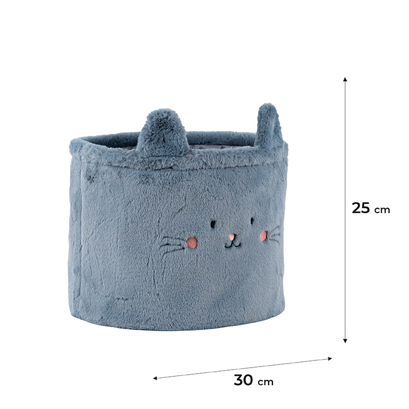 Кошик для зберігання Kite Cute Cat K24-3100M-2, 30х25 см, плюшевий