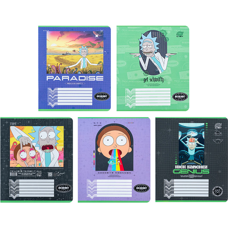 Зошит шкільний Kite Rick and Morty RM24-236, 18 аркушів, клітинка