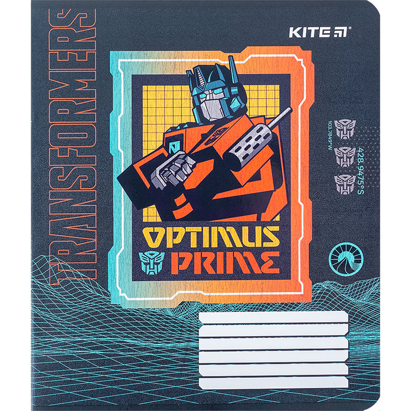 Зошит шкільний Kite Transformers TF24-236, 18 аркушів, клітинка